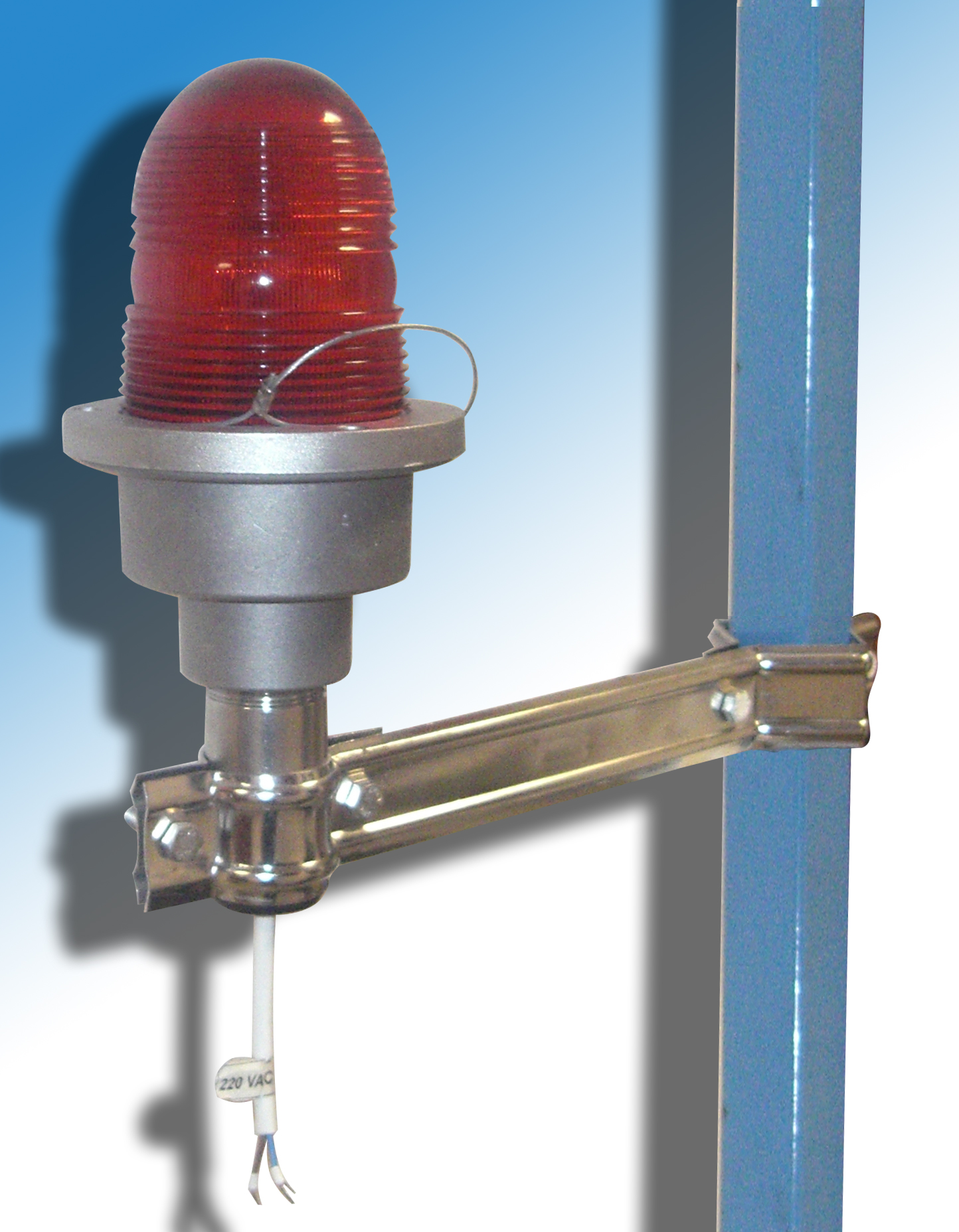 Пример установки SLB (SCHIRTEC LED BEACON) светодиодного сигнализатора